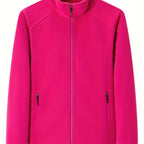 Loes | Cozy Solid-Colored Outdoor Jacket with High Collar