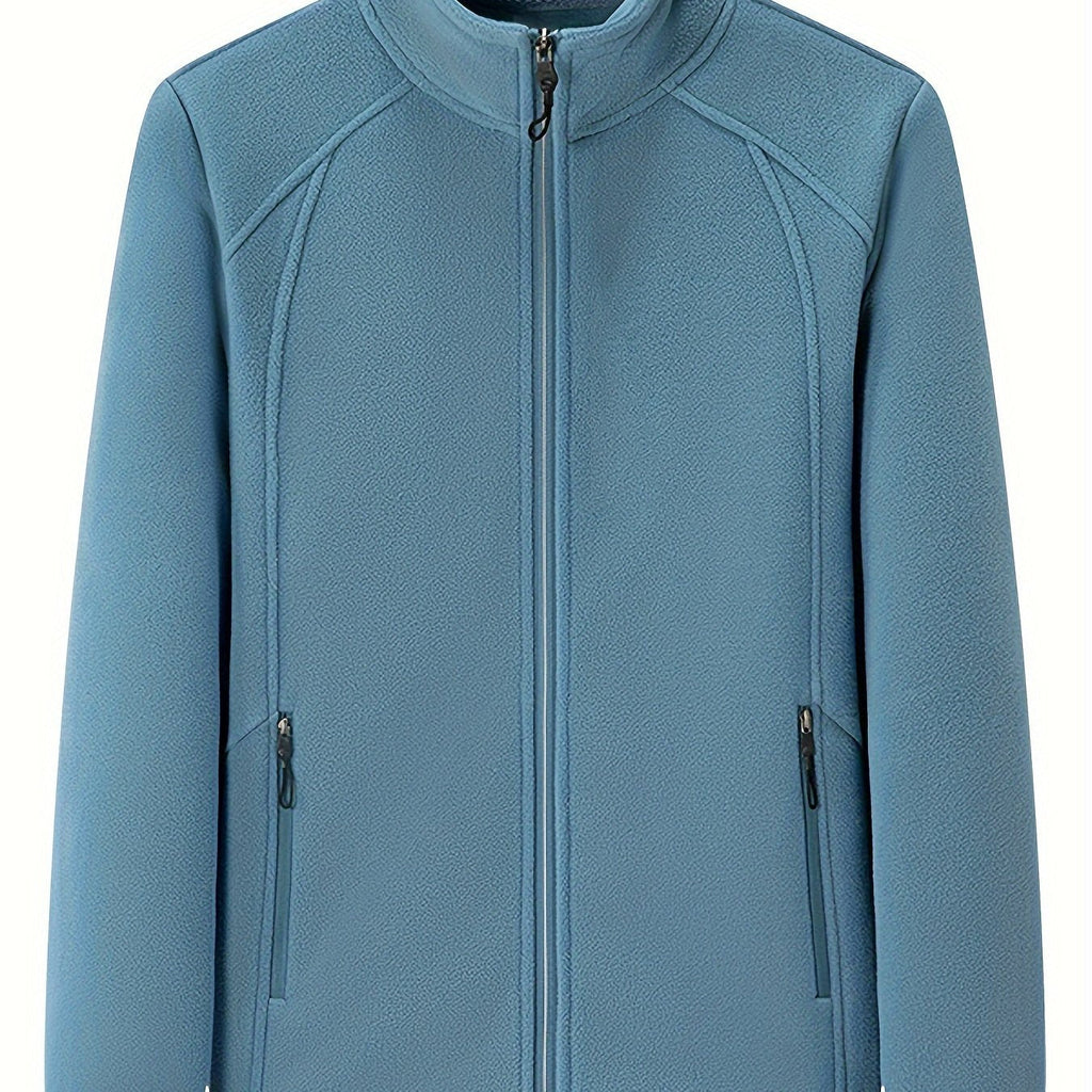 Loes | Cozy Solid-Colored Outdoor Jacket with High Collar