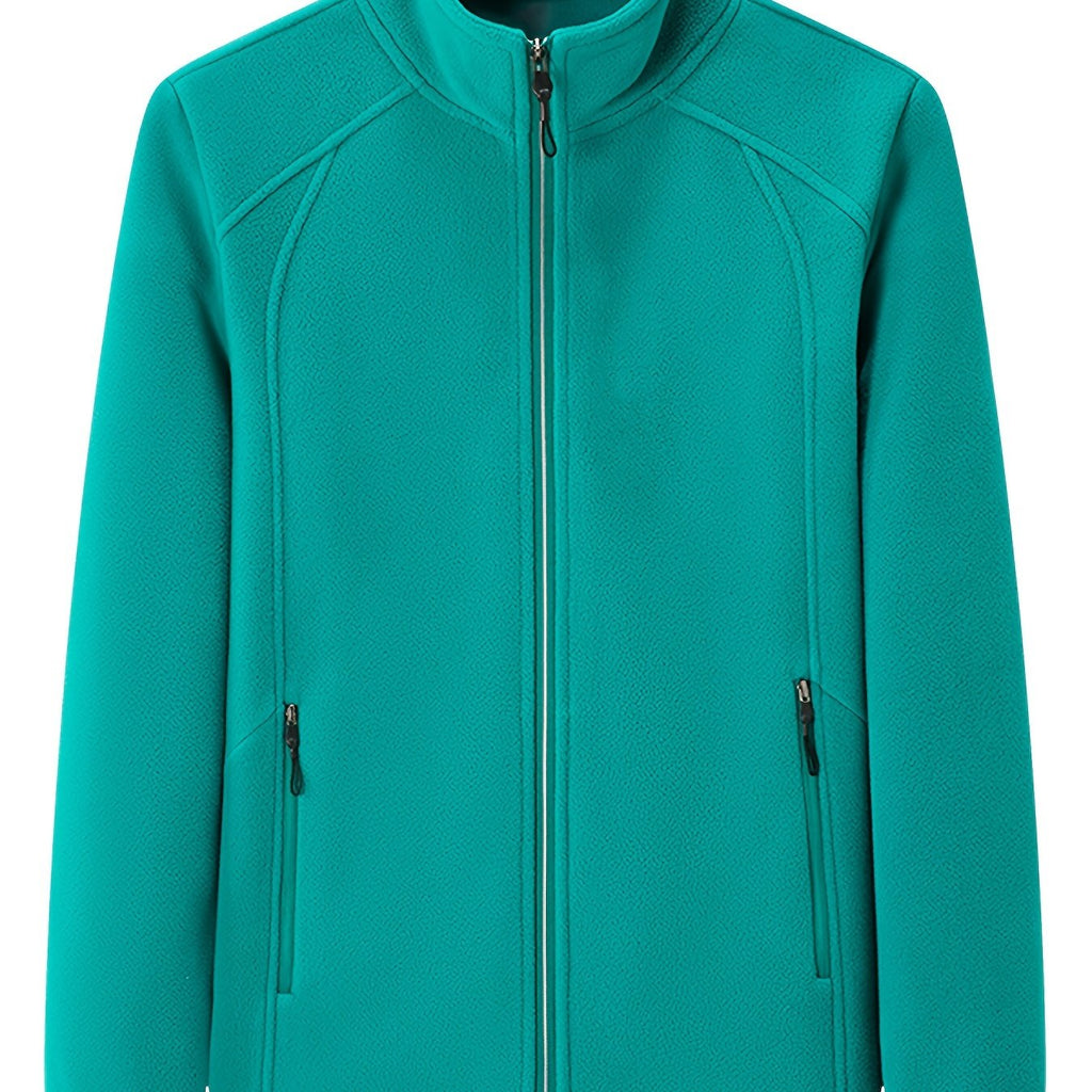 Loes | Cozy Solid-Colored Outdoor Jacket with High Collar