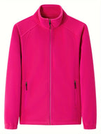 Loes | Cozy Solid-Colored Outdoor Jacket with High Collar
