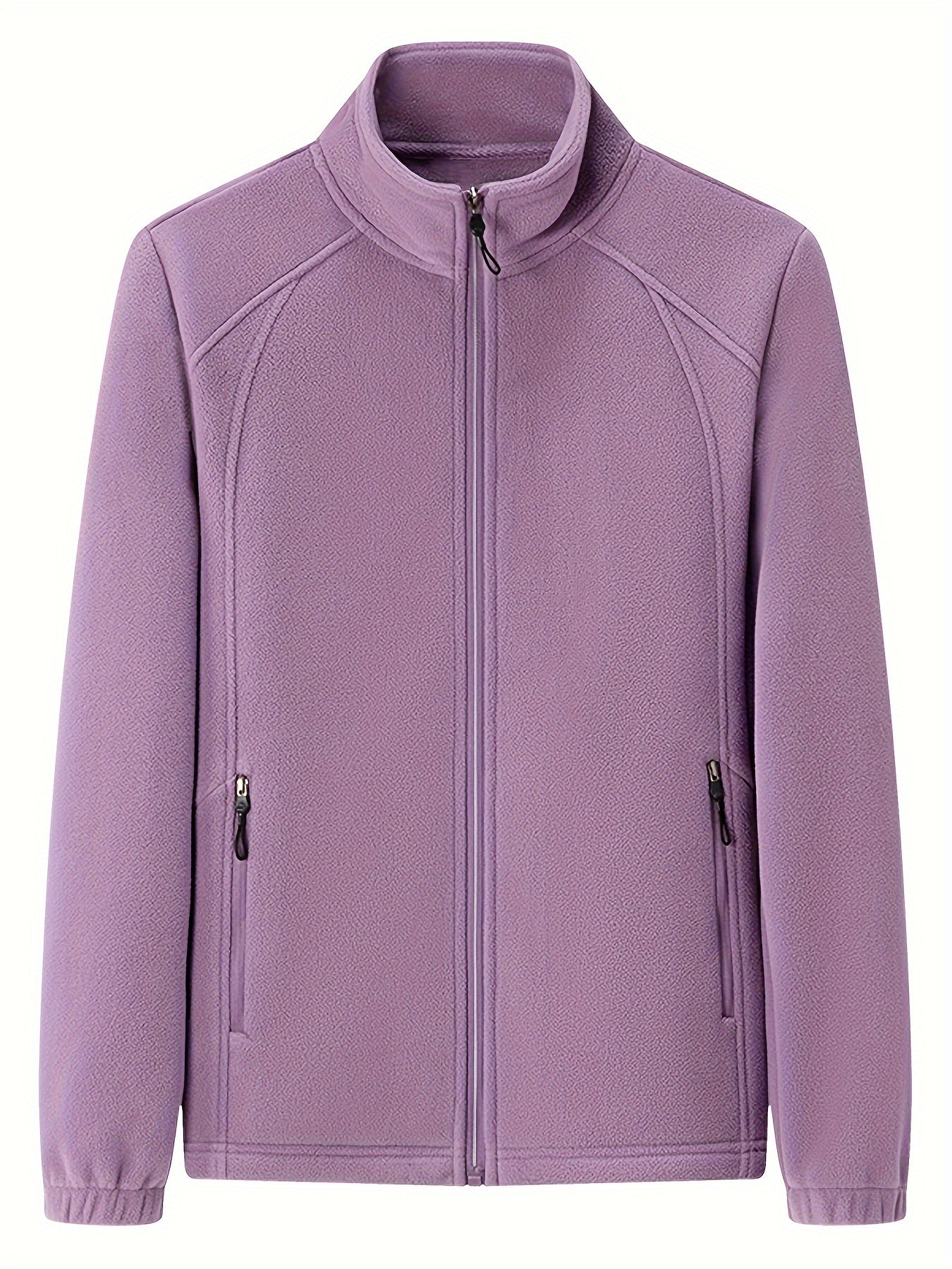 Loes | Cozy Solid-Colored Outdoor Jacket with High Collar