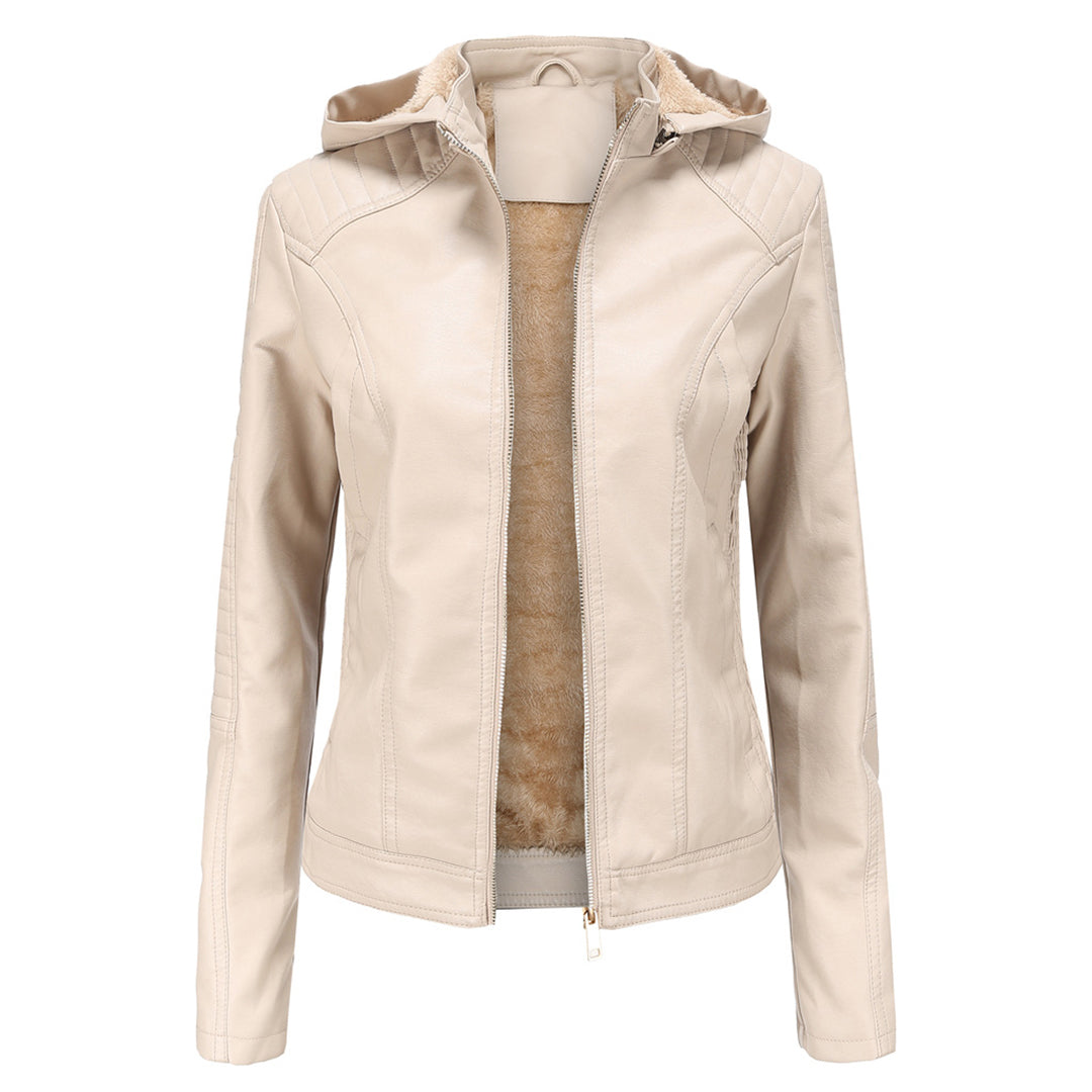 Loes | Chic Suede Leather Jacket for Women