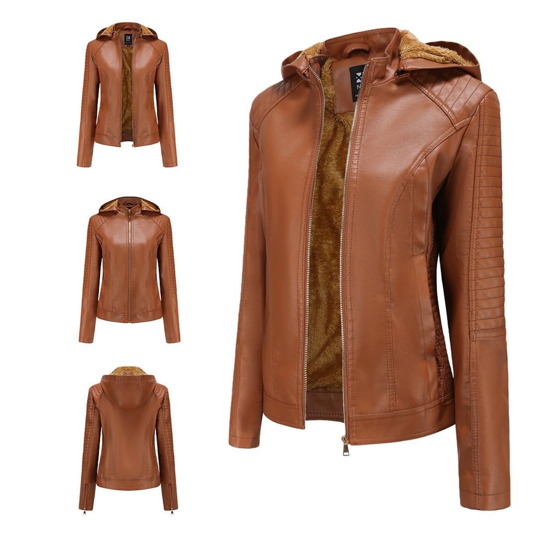 Loes | Chic Suede Leather Jacket for Women