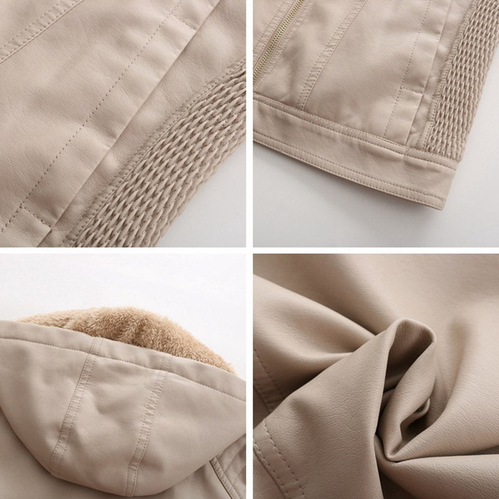 Loes | Chic Suede Leather Jacket for Women