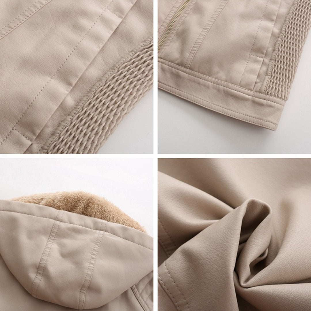 Loes | Chic Suede Leather Jacket for Women