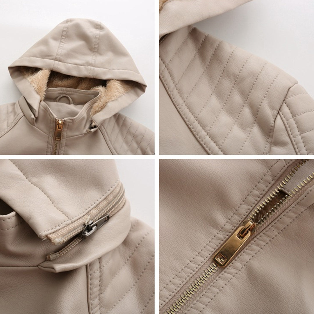 Loes | Chic Suede Leather Jacket for Women