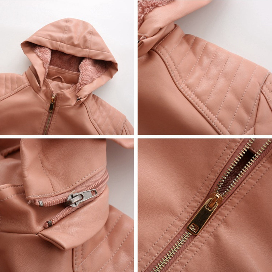 Loes | Chic Suede Leather Jacket for Women
