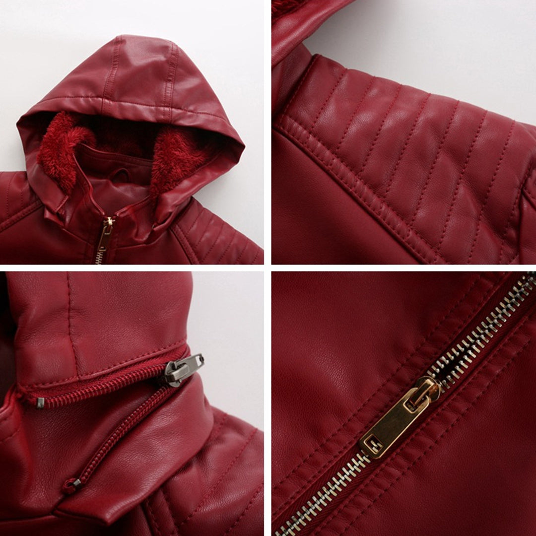 Loes | Chic Suede Leather Jacket for Women
