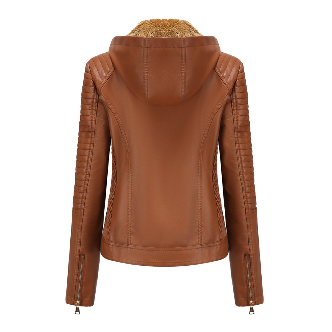 Loes | Chic Suede Leather Jacket for Women