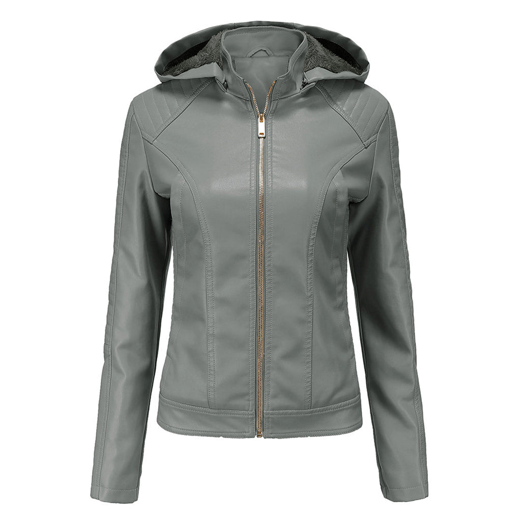 Loes | Chic Suede Leather Jacket for Women