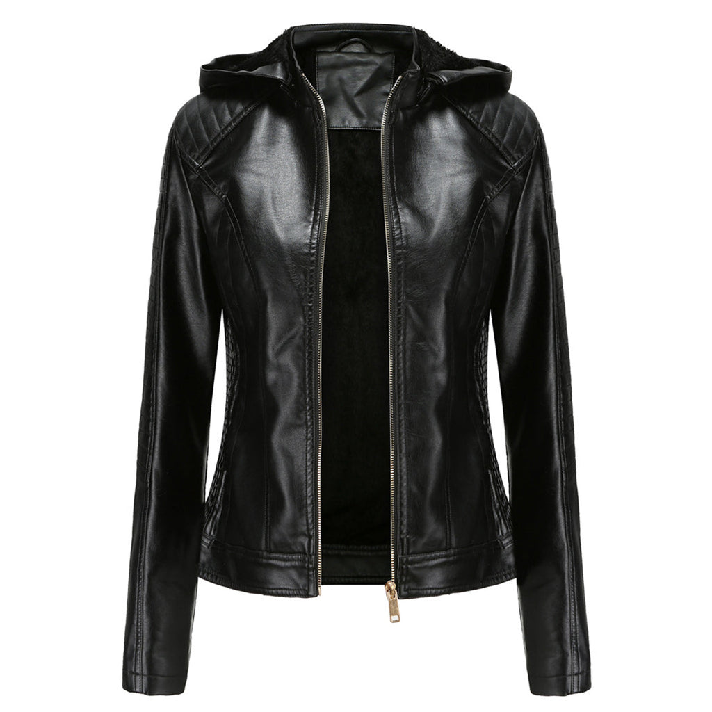 Loes | Chic Suede Leather Jacket for Women