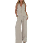 Loïs | Chic Relaxed Ensemble (Cardigan & Trousers)