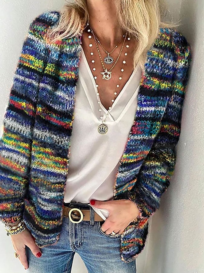 Lola | Women's Colorful Knitted Cardigan