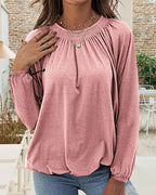 Relaxed Fit Round Neck Top