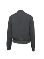 Lotte | Plain Textured Casual Bomber Jacket