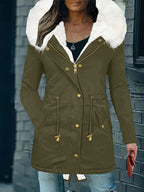 Lotte | Hooded Casual Jacket with Faux Fur Trim
