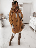 Lotte | Women's Cotton Coat with 3/4 Sleeves