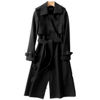 Lotte | Stylish Long Women's Coat with Double Buttons