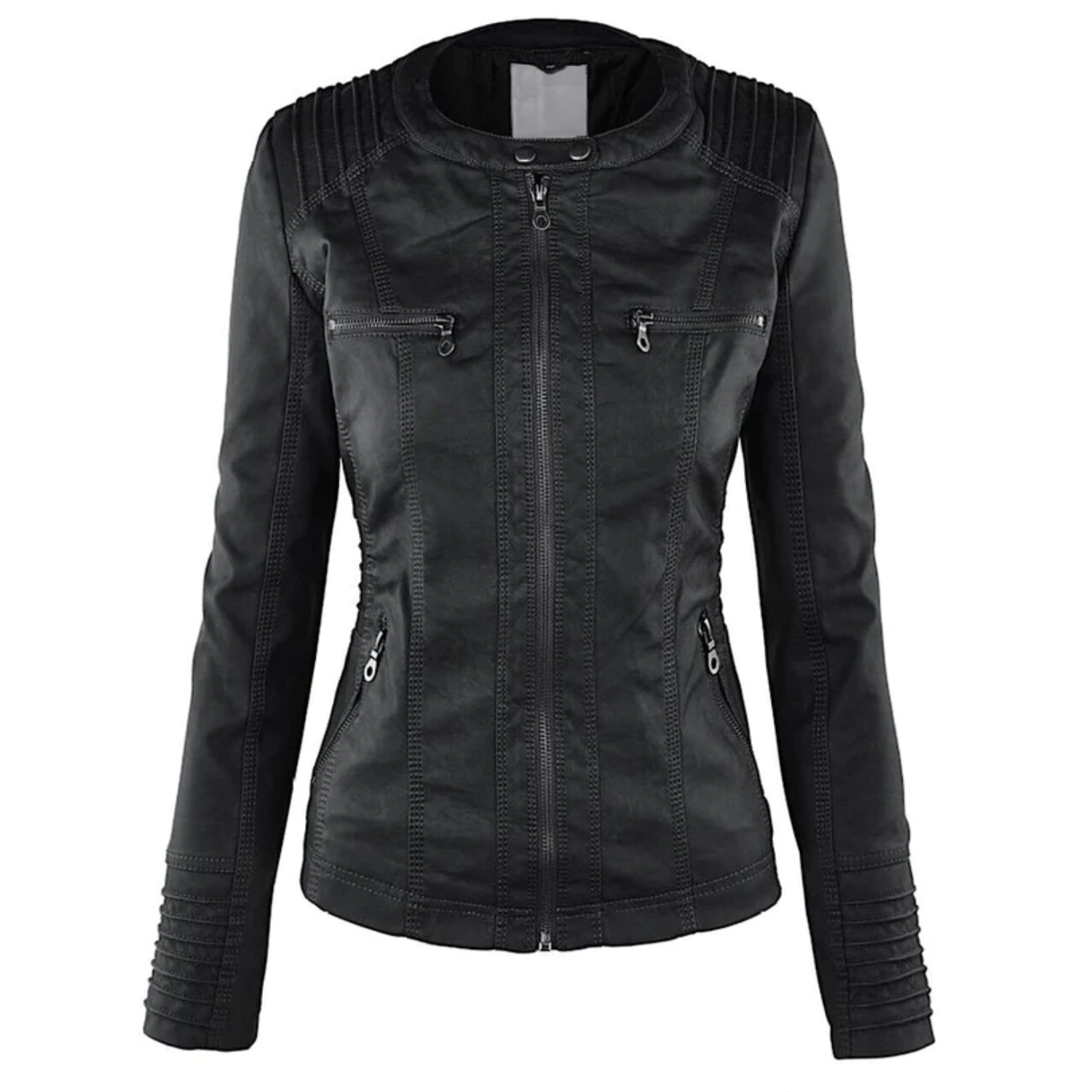 Lotte | Stylish Hooded Leather Jacket for Women