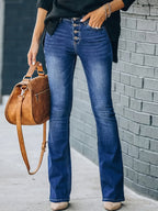 Lotte | Relaxed Fit High-Waisted Cotton Blend Jeans