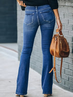Lotte | Relaxed Fit High-Waisted Cotton Blend Jeans