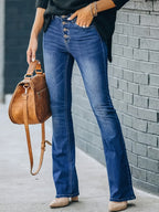 Lotte | Relaxed Fit High-Waisted Cotton Blend Jeans