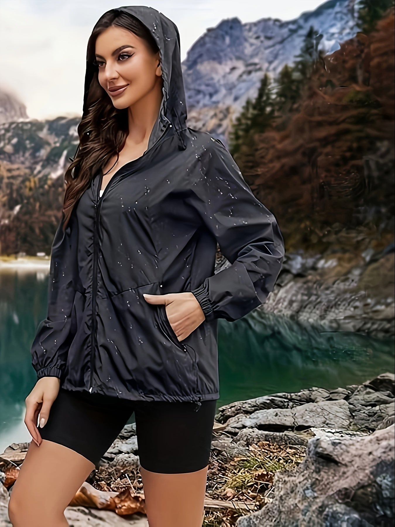 Lotte | Hooded Plus Size Sports Jacket