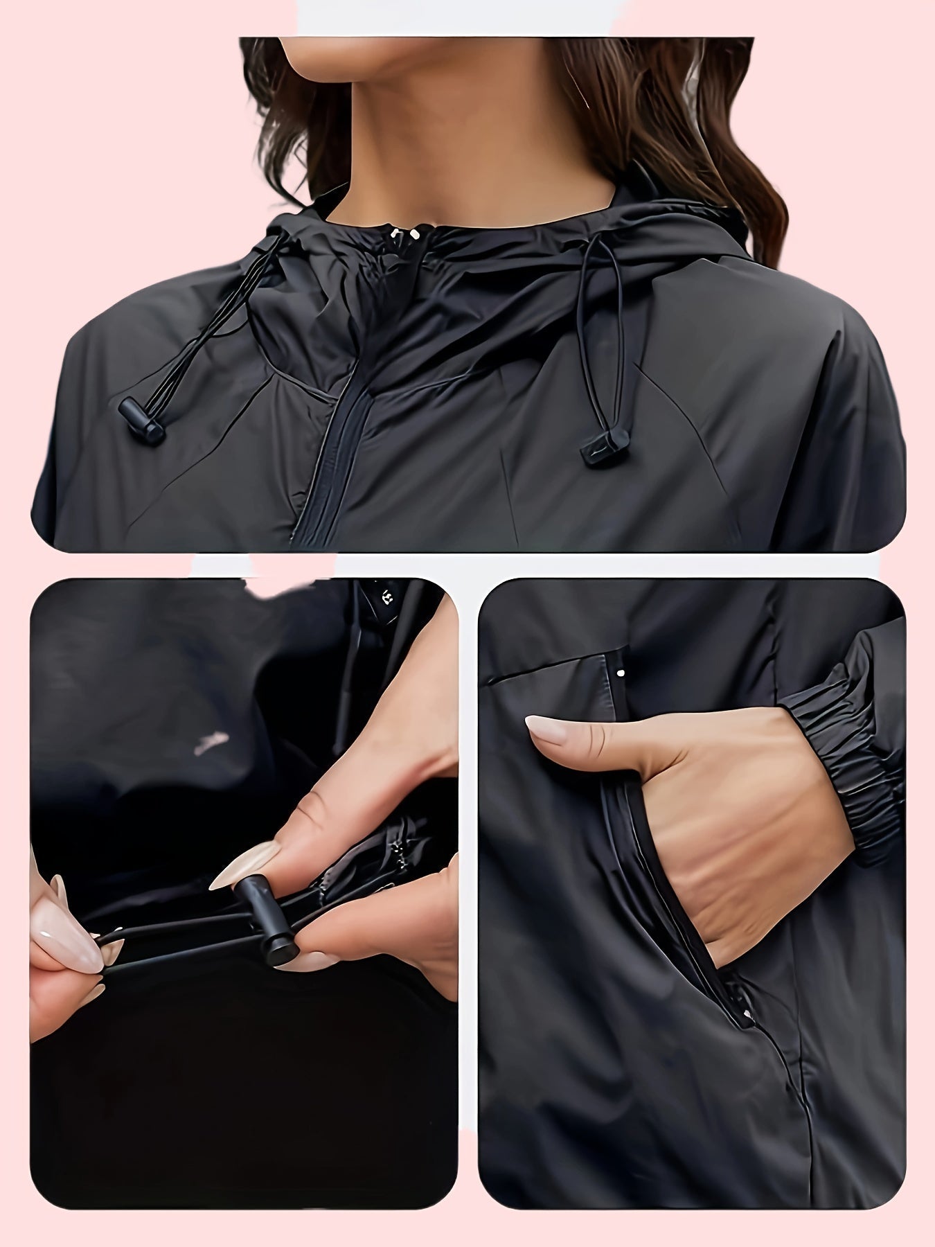 Lotte | Hooded Plus Size Sports Jacket