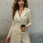 Lotte | Chic Lapel Collar Trench Coat