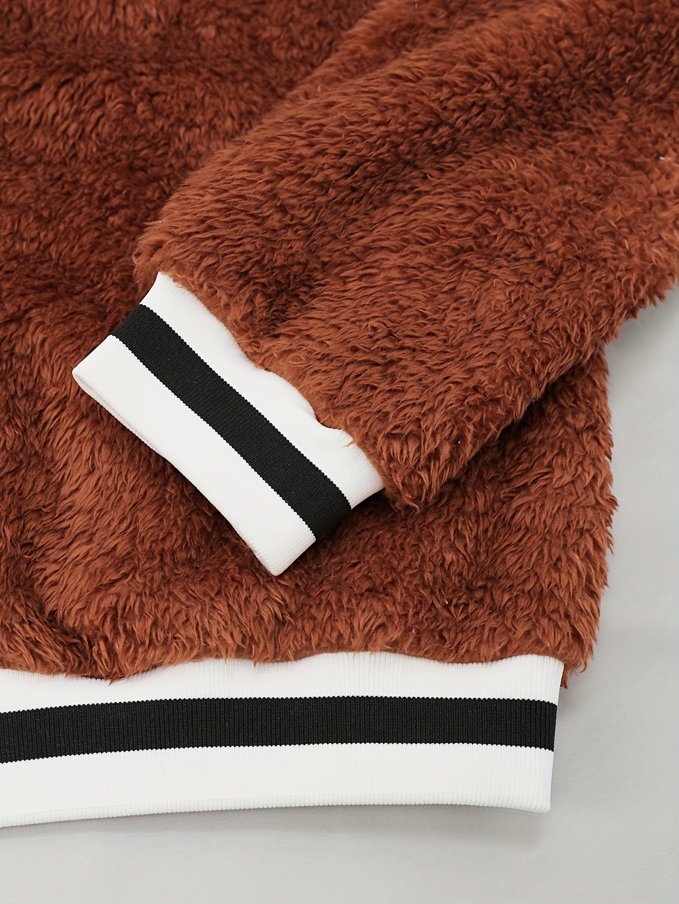 Lotte | Teddy Bomber Jacket Featuring Letter Print
