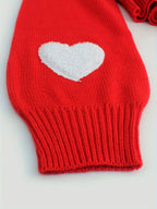 Lotte | Heart Pattern Open Front Cardigan