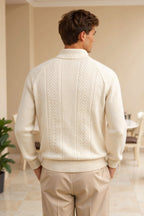 Louis | Long-Sleeve Solid Color Retro Sweater