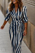 Louisa | Wrap Collar Summer Dress