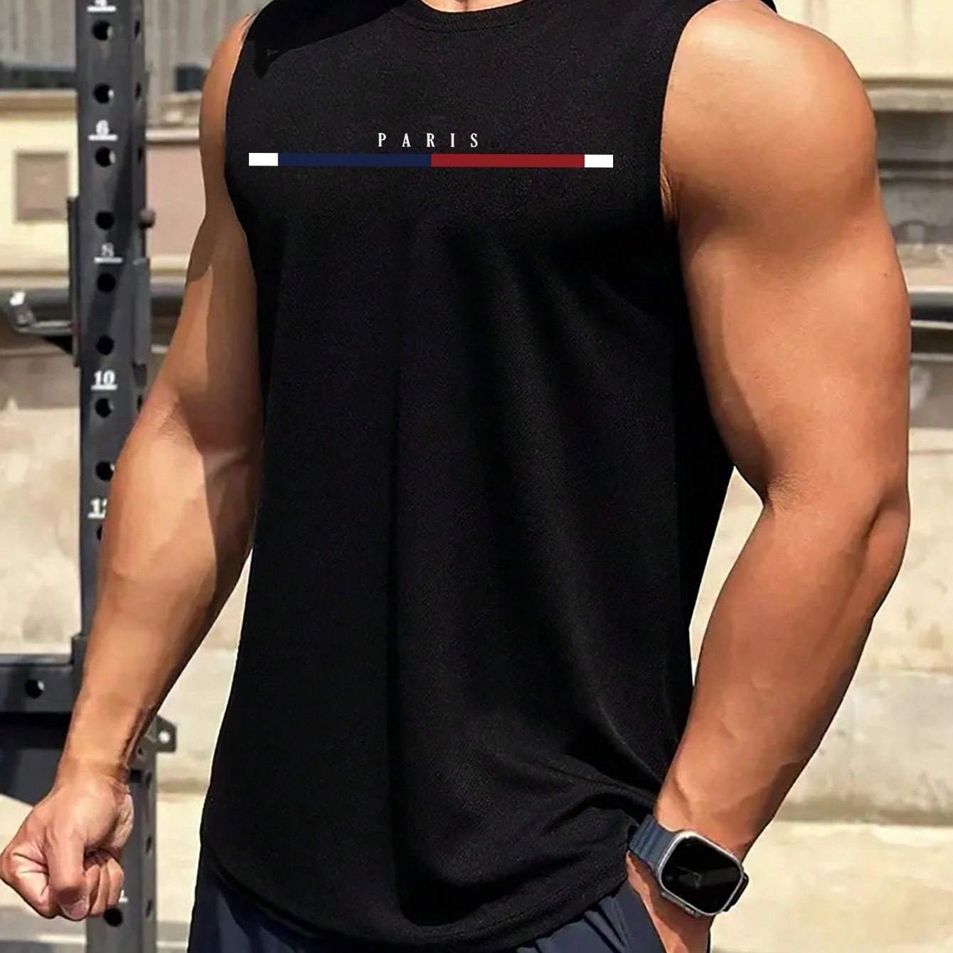 Lucas | Men's Lightweight Sleeveless Graphic Tank Top for Casual Wear