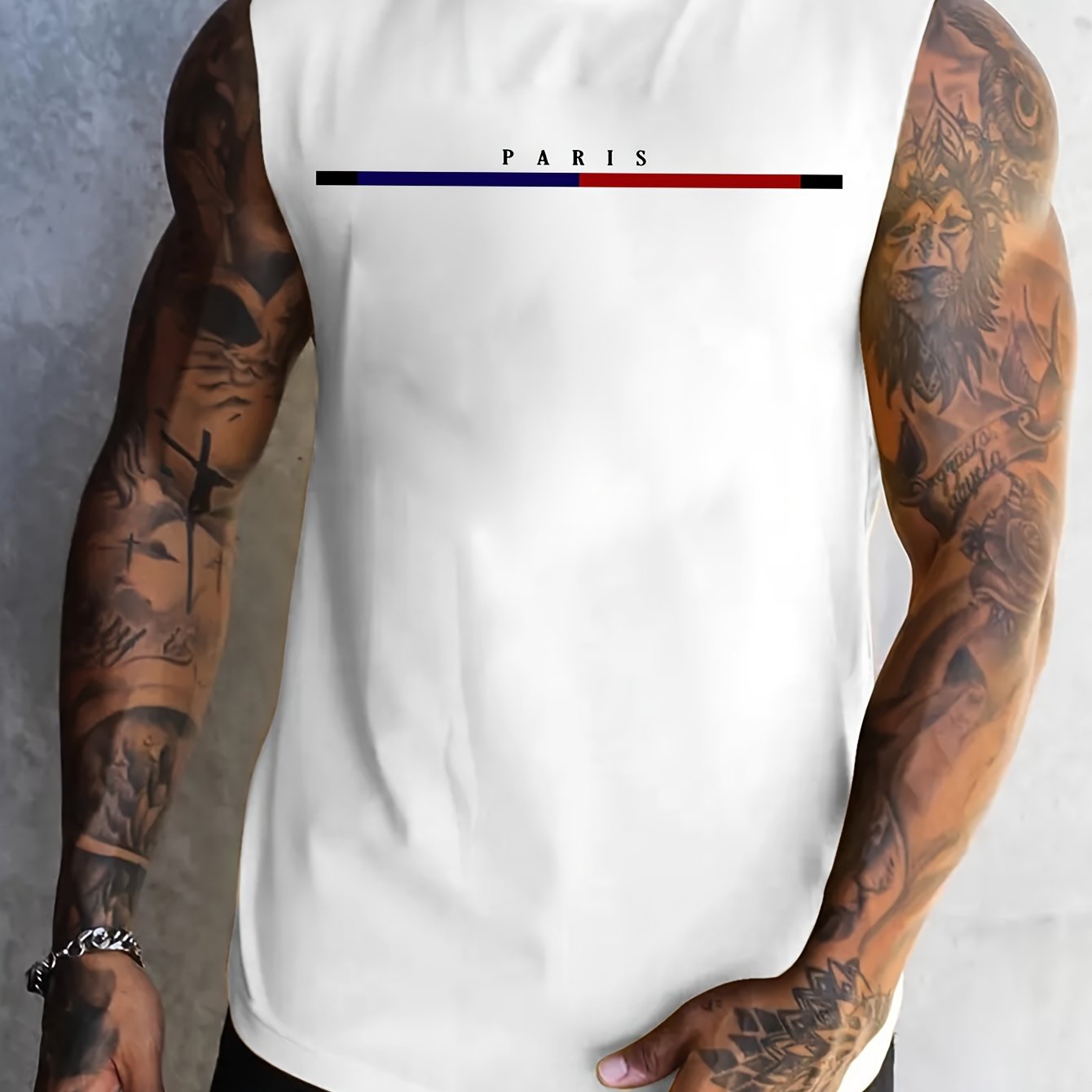 Lucas | Men's Lightweight Sleeveless Graphic Tank Top for Casual Wear