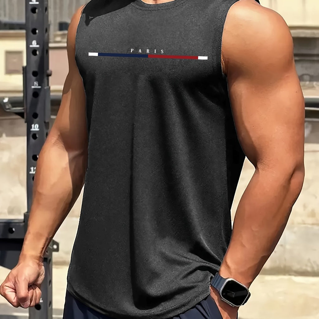 Lucas | Men's Lightweight Sleeveless Graphic Tank Top for Casual Wear