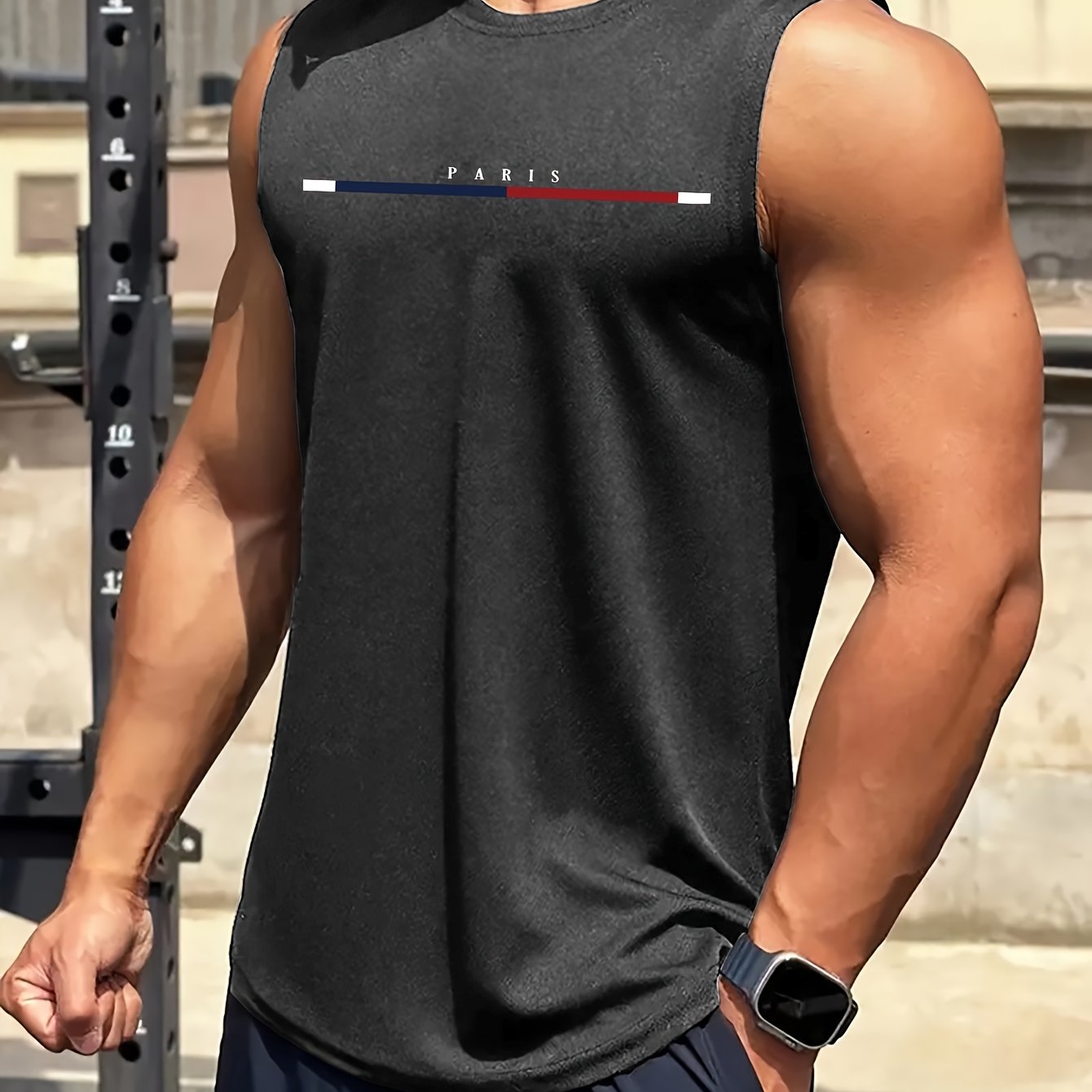 Lucas | Men's Lightweight Sleeveless Graphic Tank Top for Casual Wear