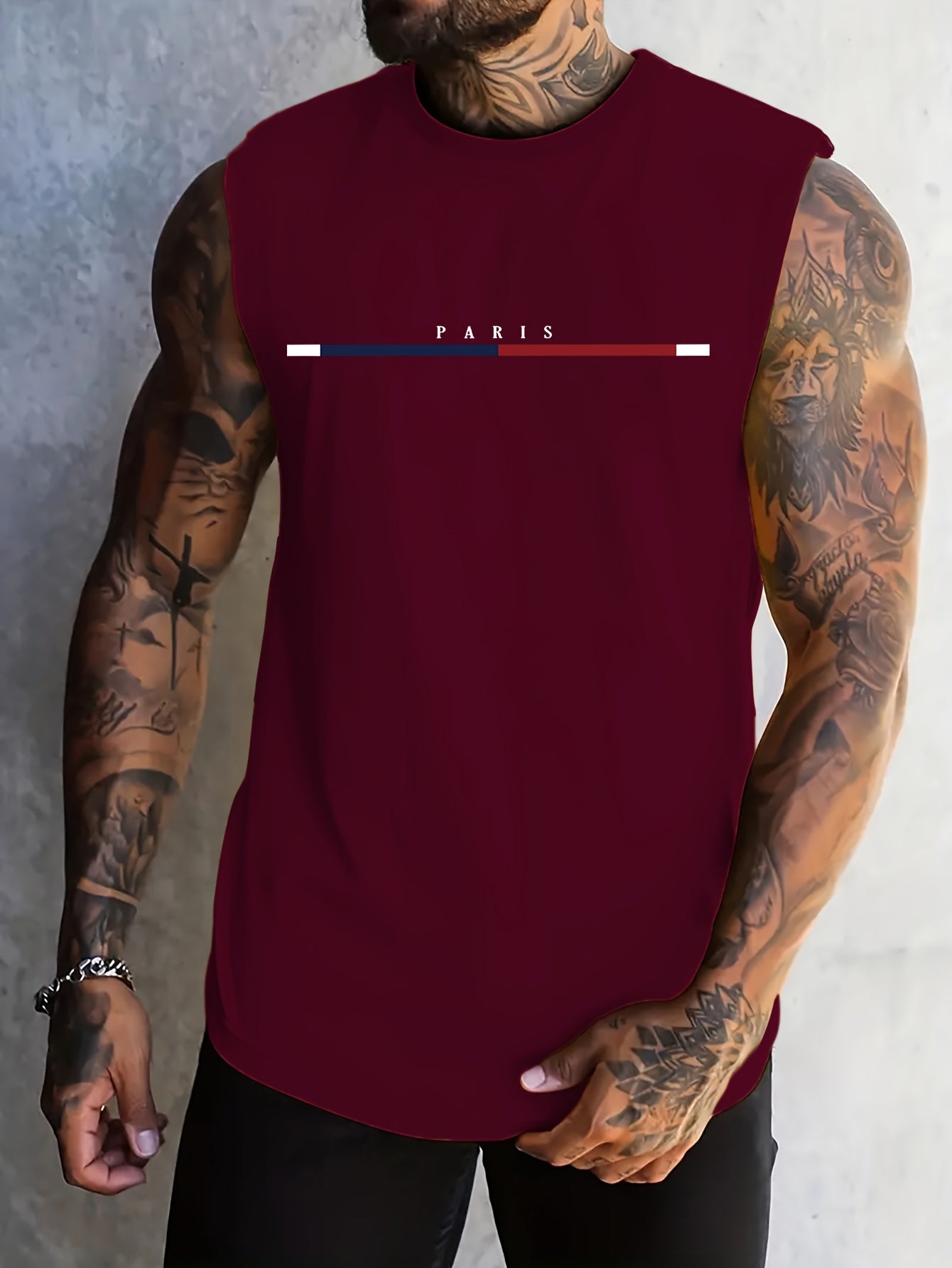 Lucas | Men's Lightweight Sleeveless Graphic Tank Top for Casual Wear