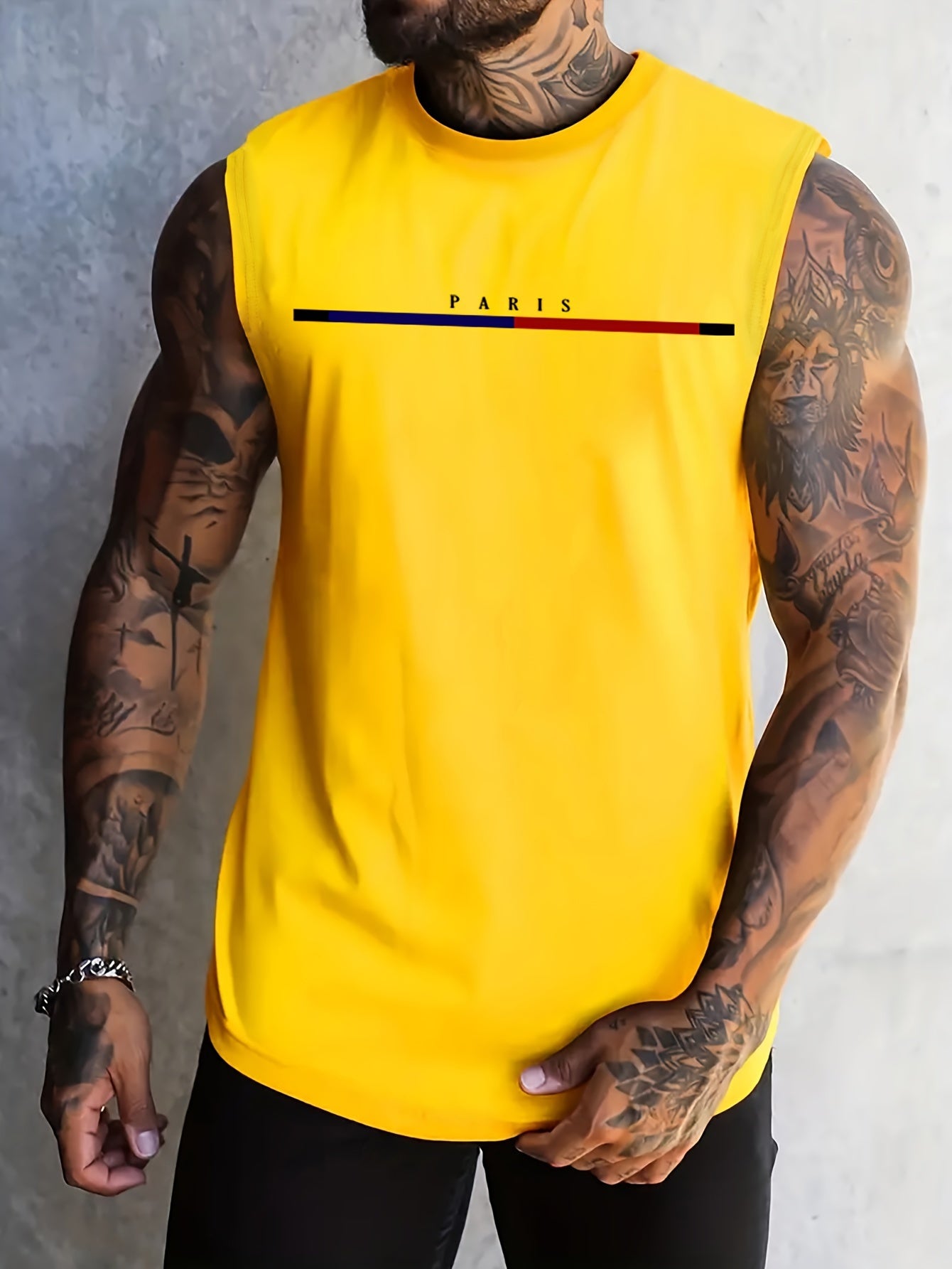 Lucas | Men's Lightweight Sleeveless Graphic Tank Top for Casual Wear