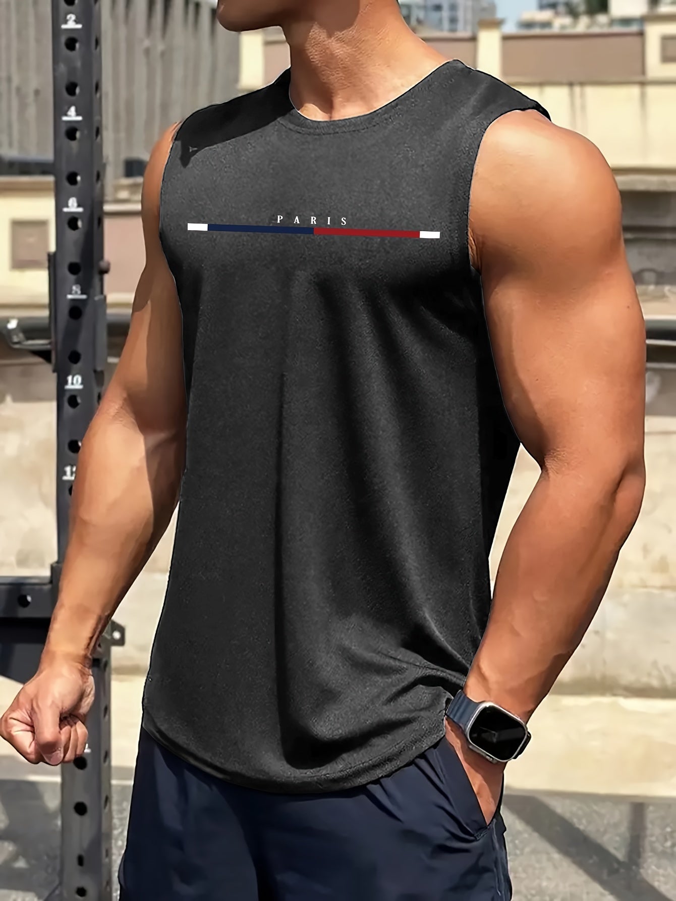 Lucas | Men's Lightweight Sleeveless Graphic Tank Top for Casual Wear