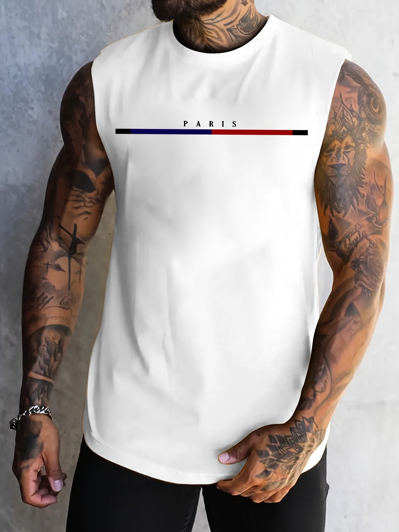 Lucas | Men's Lightweight Sleeveless Graphic Tank Top for Casual Wear