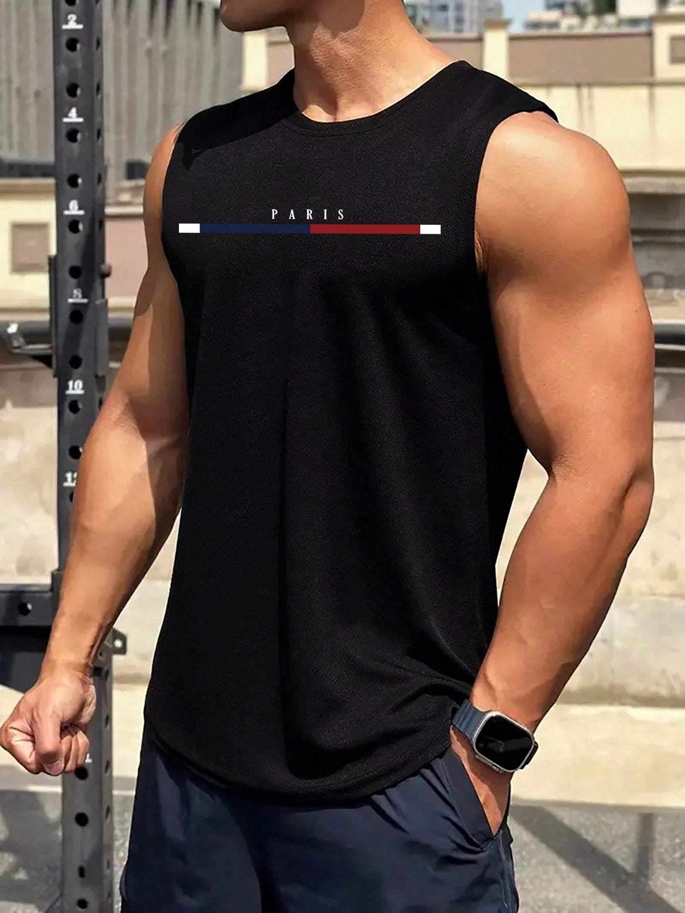 Lucas | Men's Lightweight Sleeveless Graphic Tank Top for Casual Wear