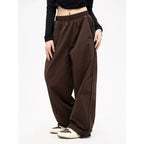 Lune | Vintage-Inspired Wide Leg Trousers with Adjustable Drawstring