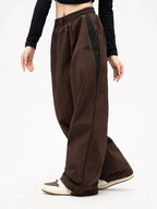 Lune | Vintage-Inspired Wide Leg Trousers with Adjustable Drawstring