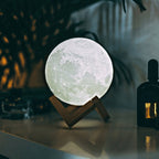 Natural Base Moon Lamp with Easy Touch Control