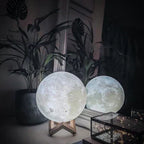 Natural Base Moon Lamp with Easy Touch Control