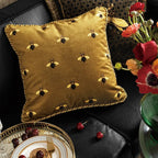 Bee Patterned Decorative Pillow