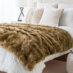 Cozy Winter Comfort Blanket with Luxurious Fur Design