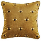 Bee Patterned Decorative Pillow