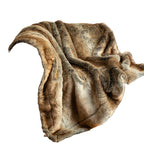 Cozy Winter Comfort Blanket with Luxurious Fur Design